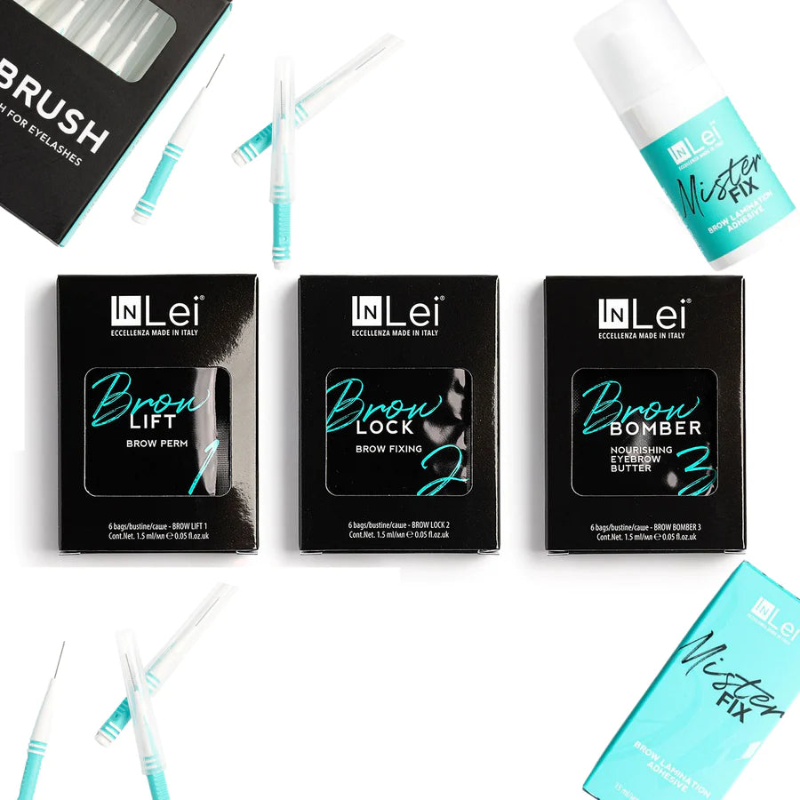 InLei® | Brow Bomber | Combo Pack | Sachets, LamiCa Gel