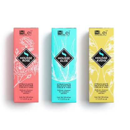Inlei Mousse Tris - 9 Pieces | Lash & Brow Cleanser - Lash Kings